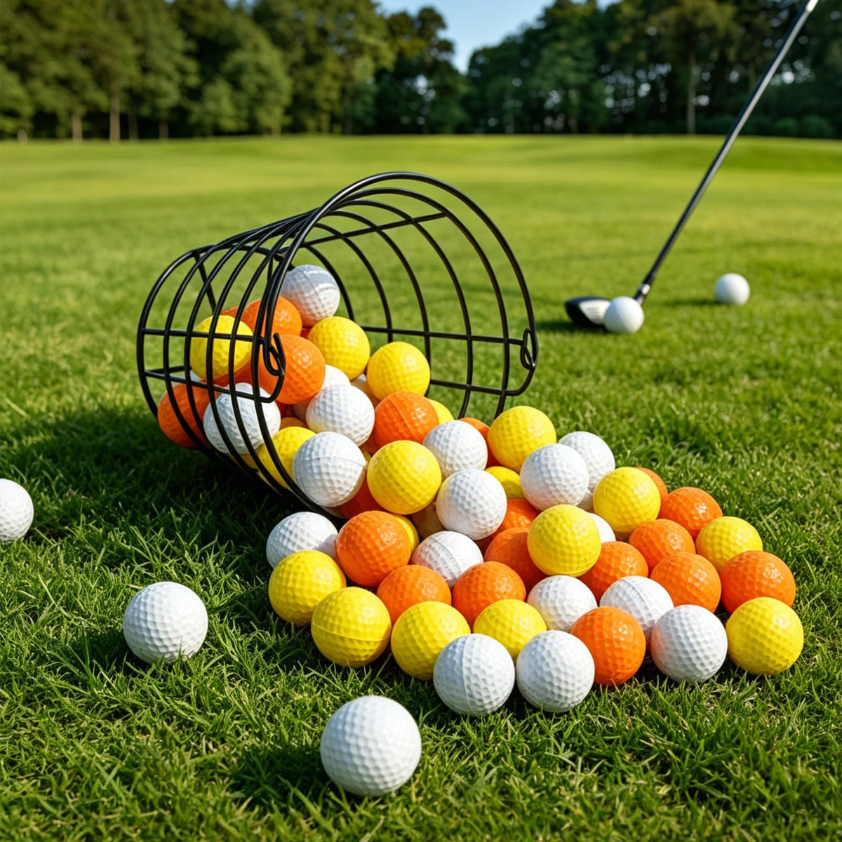 ZenNex foam balls feature a dimple pattern for a realistic flight feel.