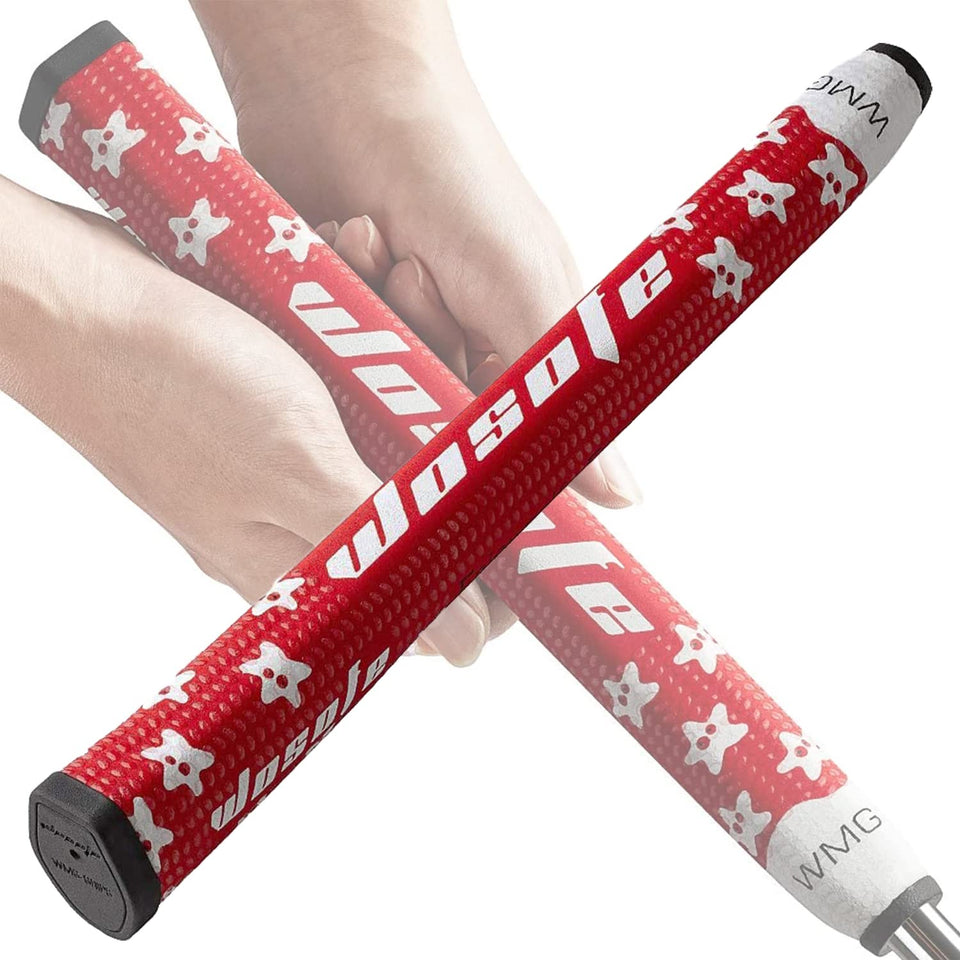 Zenesty golf putter grip with starfish pattern enhances grip and on-course feel.