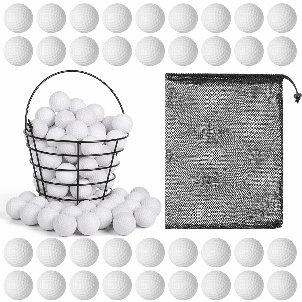 ZenNex 80-pack foam golf balls for safe indoor practice and easy storage.