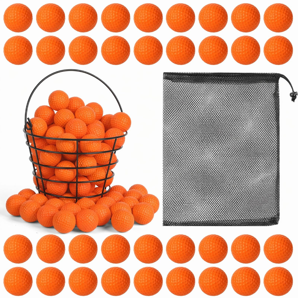 ZenNex packaging of foam golf balls for easy storage and transport.