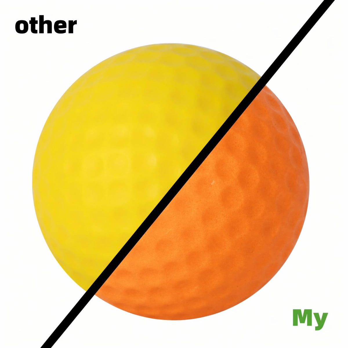 ZenNex foam golf balls are dent-resistant and durable for repeated drills.