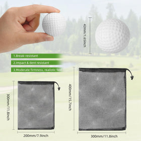 ZenNex foam golf balls in bright colors for visibility indoors and outdoors