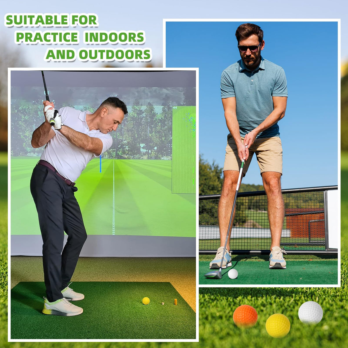 ZenNex foam golf balls used as party decor props
