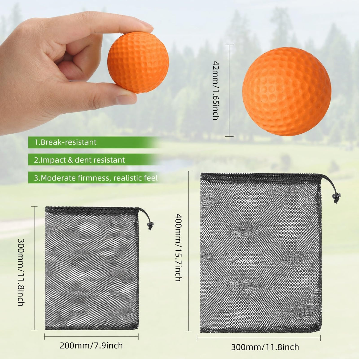 ZenNex foam golf balls in soft PU material protect indoor surfaces.