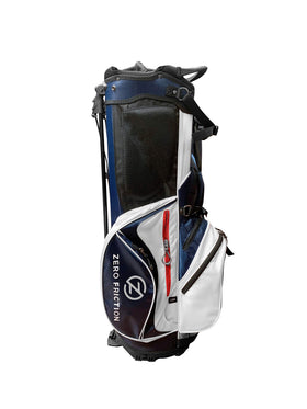 Zero Friction Navy stand bag 6-way divider keeps clubs organized and shaft-free