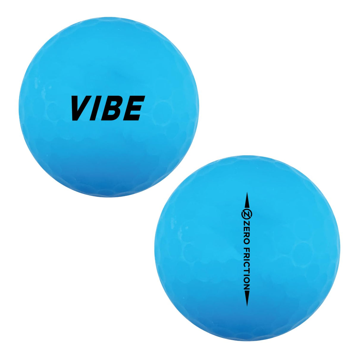 Zero Friction Vibe yellow ball: bright visibility for quick ball location.