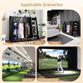 Zevemomo wooden golf bag organizer easy assembly for quick setup with clear instructions.