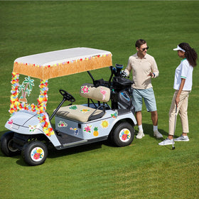 Zeyune all-in-one golf cart decoration kit components ready to use