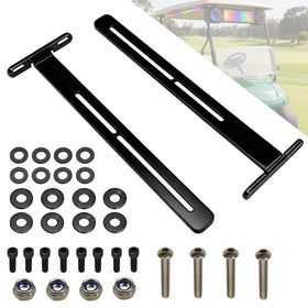 ZGTools soundbar T-bracket front view for secure roof-mounted mounting on golf carts.
