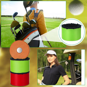 Zhehao golf ball cleaner green front view, microfiber-lined ball care