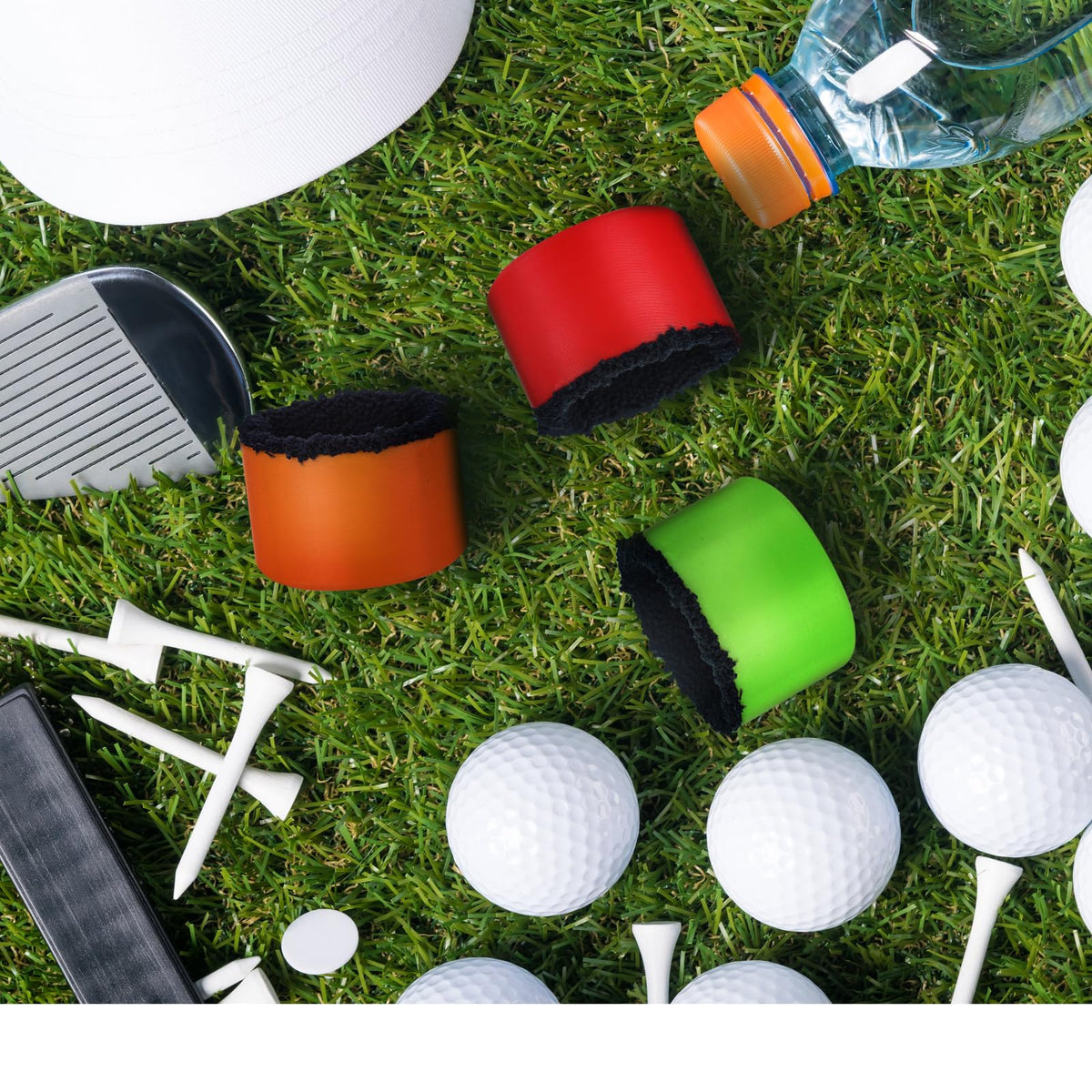 Zhehao golf ball washer red with magnetic back for towel or cart attachment