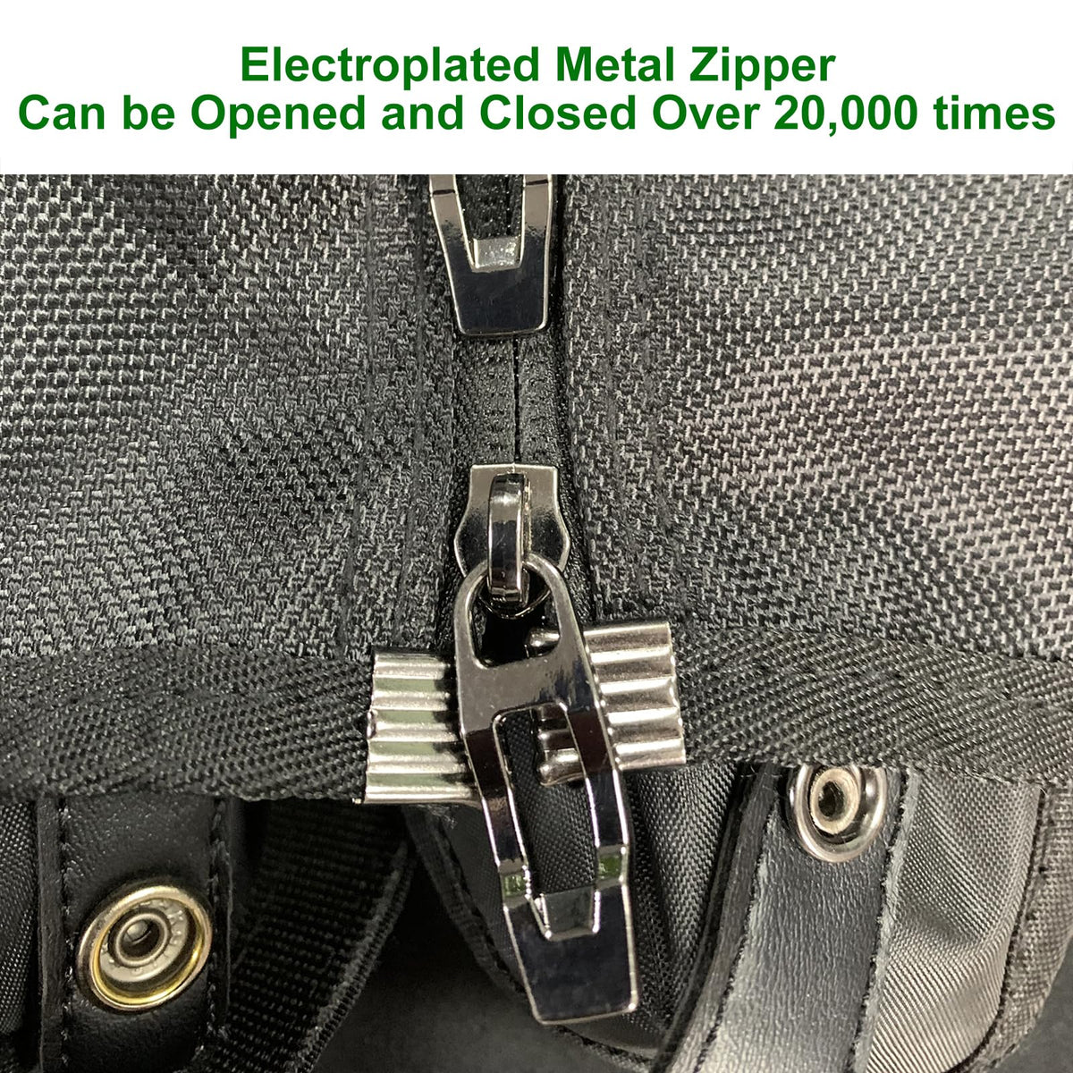 ZHICIM 1680D nylon fabric close-up resists dust and moisture.