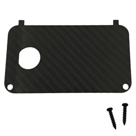 ZHWOTO carbon fiber key switch plate closeup showing premium texture and durability.