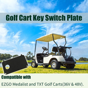 ZHWOTO EZGO TXT and PDS key switch plate installation guide.
