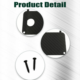 ZHWOTO carbon fiber texture on key switch plate enhances dashboard look.