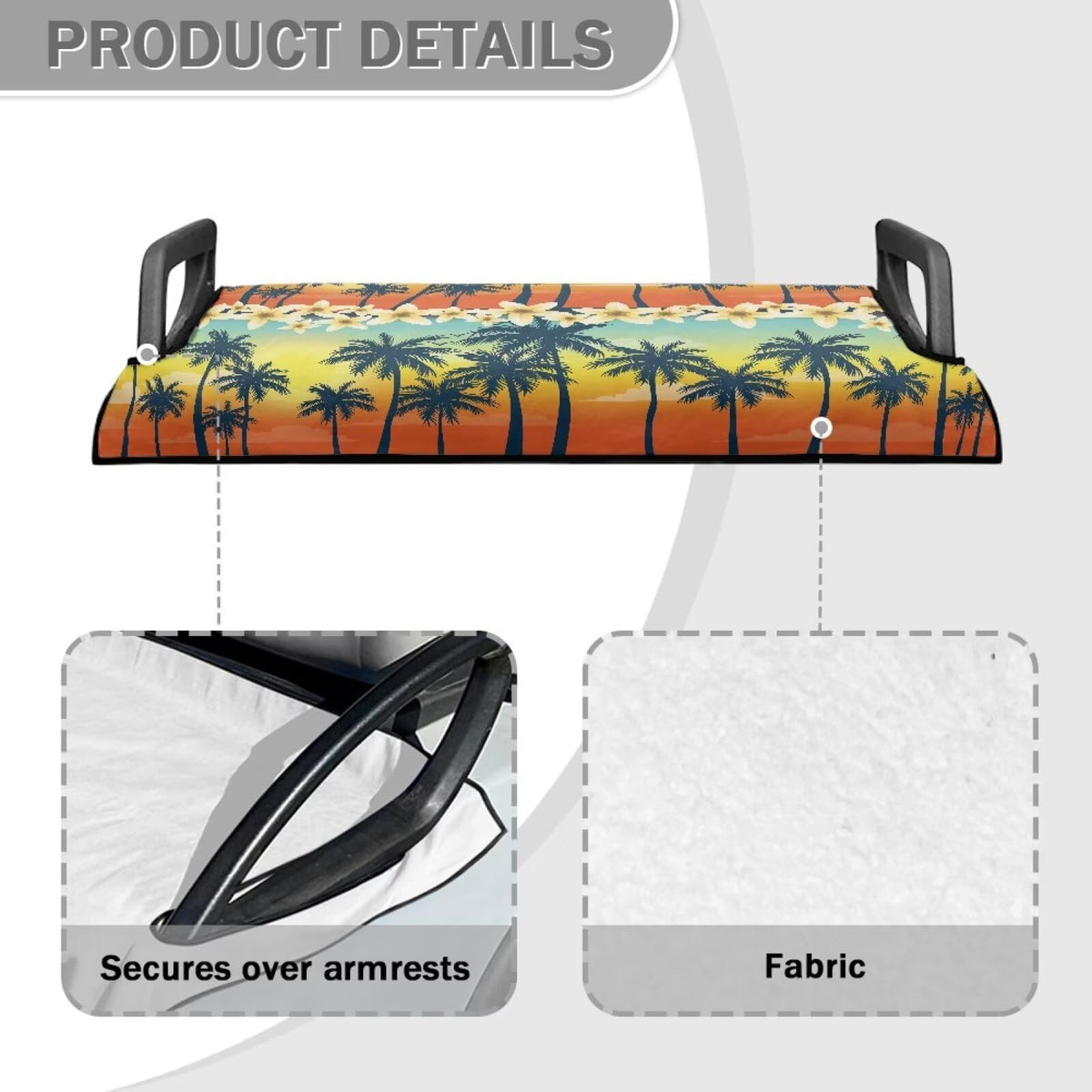 ZIATUBLES floral palm-tree pattern adds style while safeguarding seats.