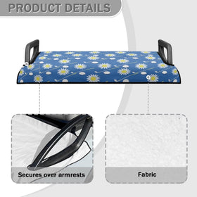 ZIATUBLES marbling pattern seat cover adds sophistication and quick-clean comfort
