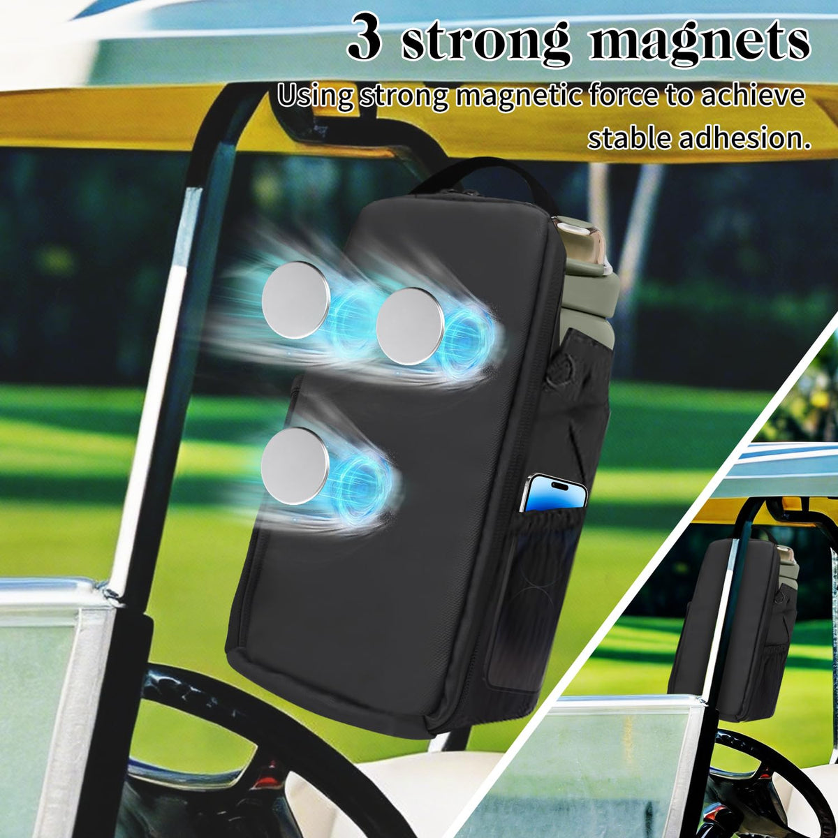 ZIORS magnet design securely holds bottle during swing