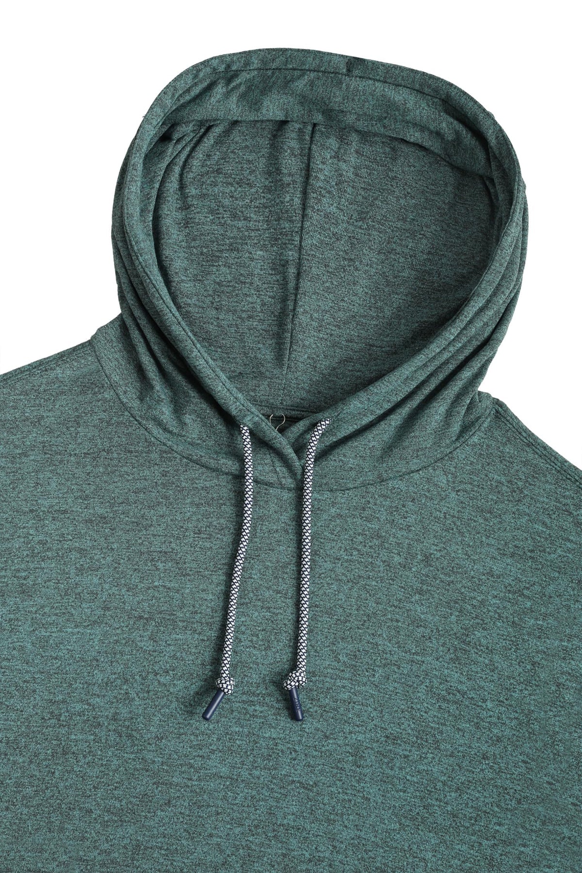ZIRE Golf Men's Performance Hoodie color-heather-dark-green conveys versatile daily wear.