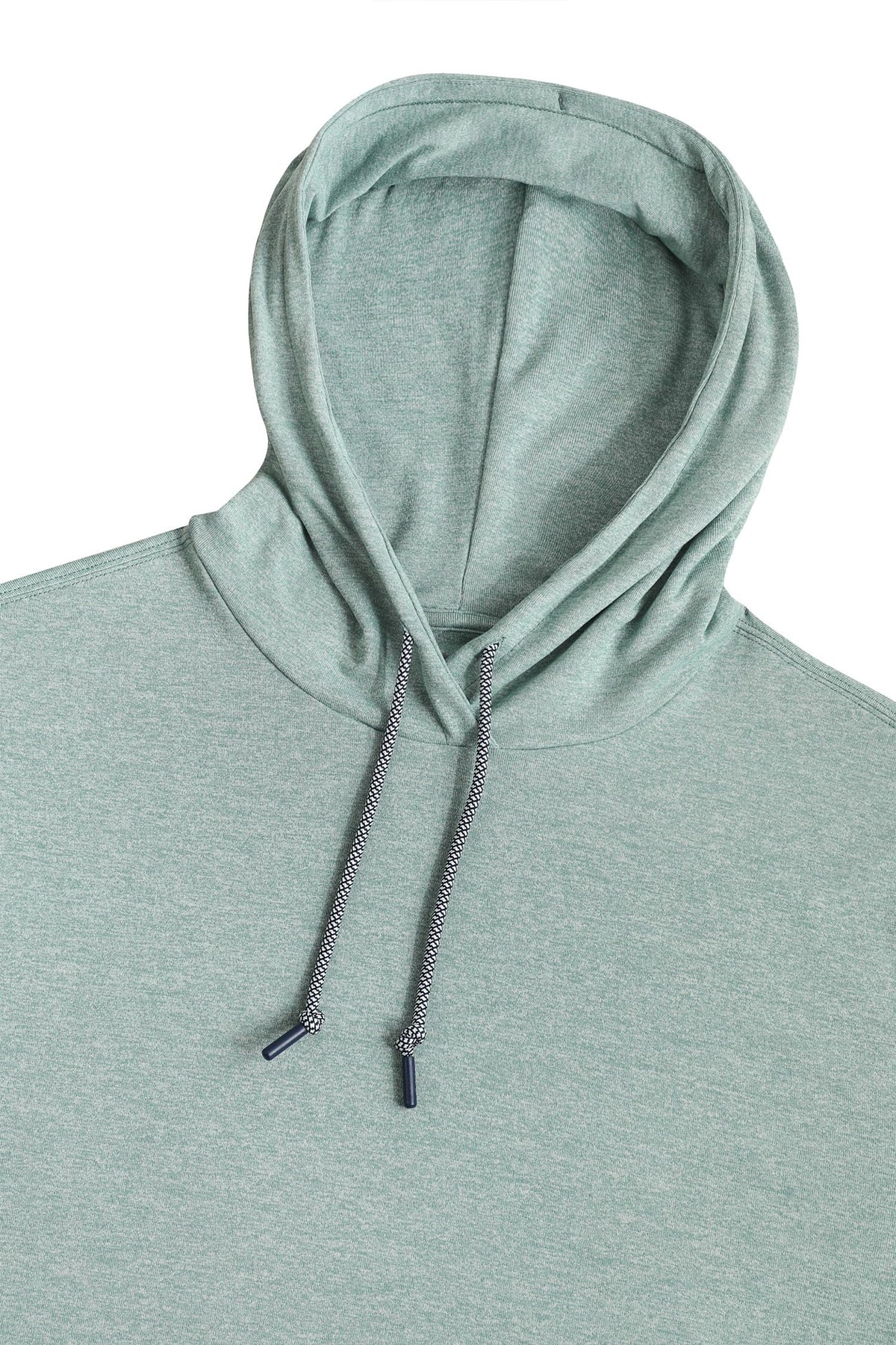ZIRE Golf Men's Performance Hoodie heather light green detail adds subtle style for casual and course wear