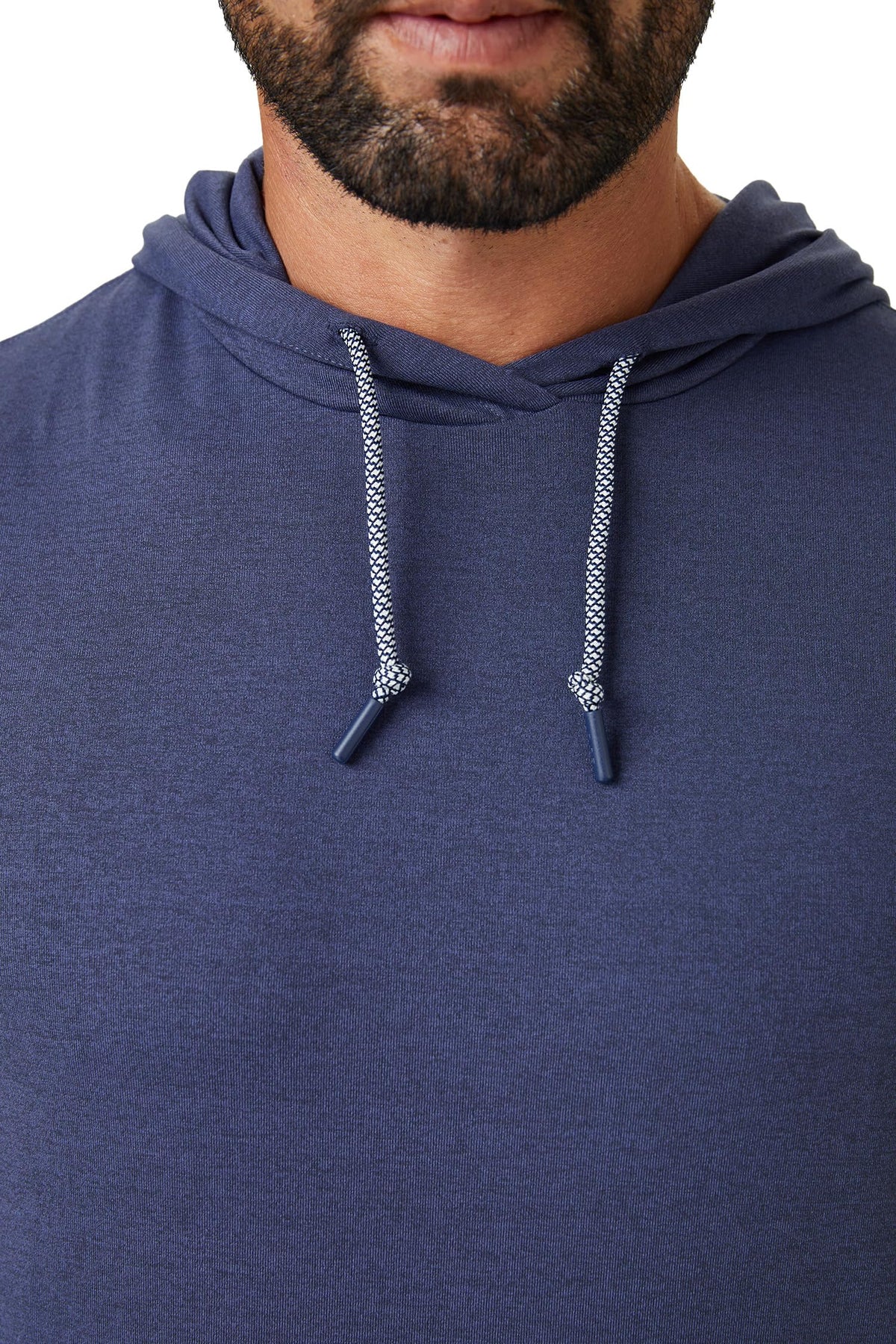 ZIRE Golf hood detail displaying tagless neckline and ultra-soft feel.