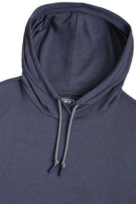 ZIRE Golf hoodie on body fit showcases classic relaxed yet tailored look.