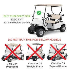 ZivPlay Ezgo Medalist compatibility windshield front shield