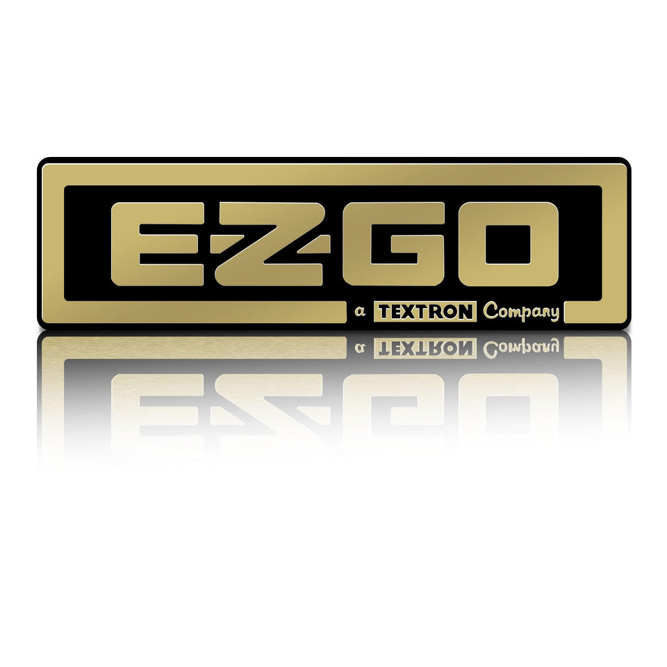 ZLX&LU EZGO TXT front emblem close-up for authentic restoration.