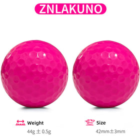 ZNLAKUNO 2-Piece golf ball in yellow to quickly locate on course