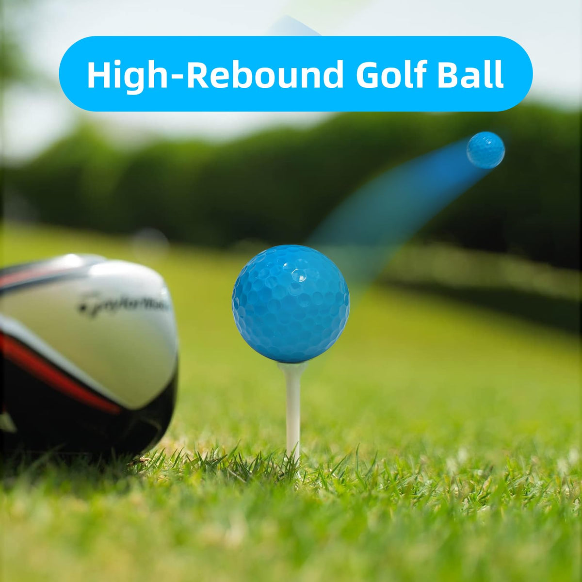 ZNLAKUNO 2-Piece golf ball on green for reliable short-game control