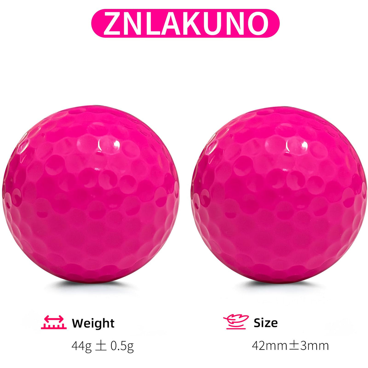ZNLAKUNO Surlyn cover provides durability and low-spin performance