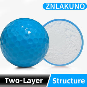 ZNLAKUNO two-piece construction ball closeup showing durable Surlyn cover.