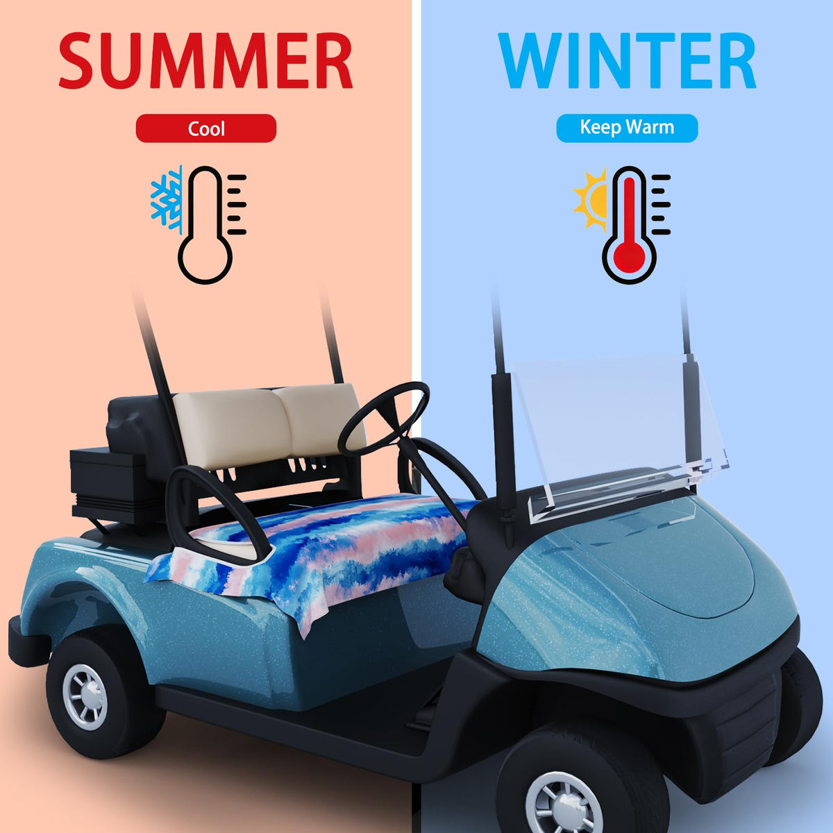 ZOCOZY all-season comfort image highlights breathable and warm use.