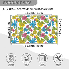 ZOCOZY tropical golf cart blanket providing breathable comfort across seasons