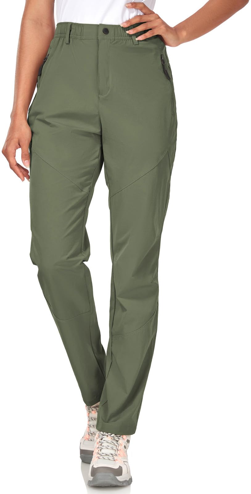 ZOOXING women's travel pants featuring four-way stretch for flexible movement