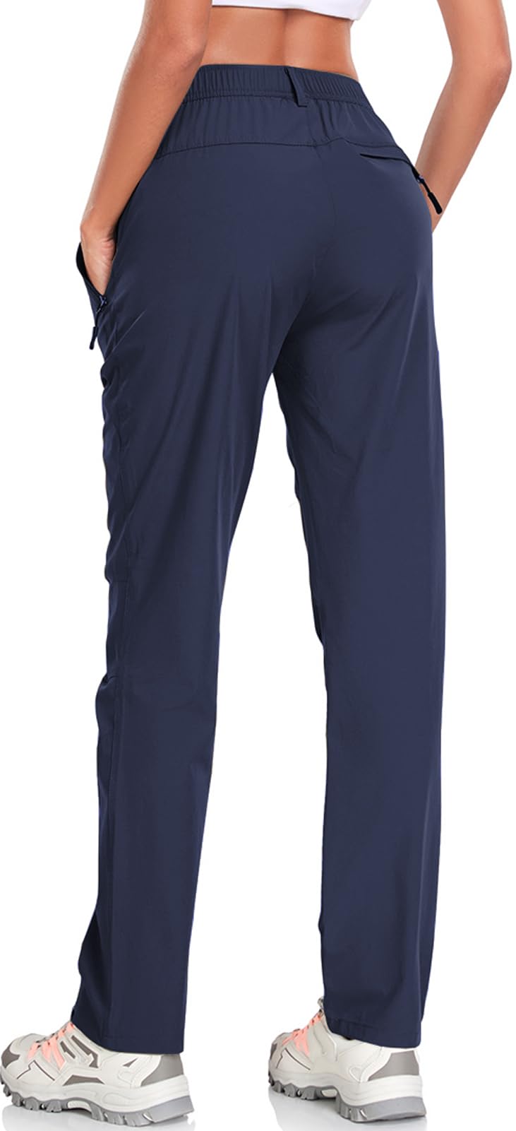 Zooxing women's golf pants four-way stretch for easy movement.