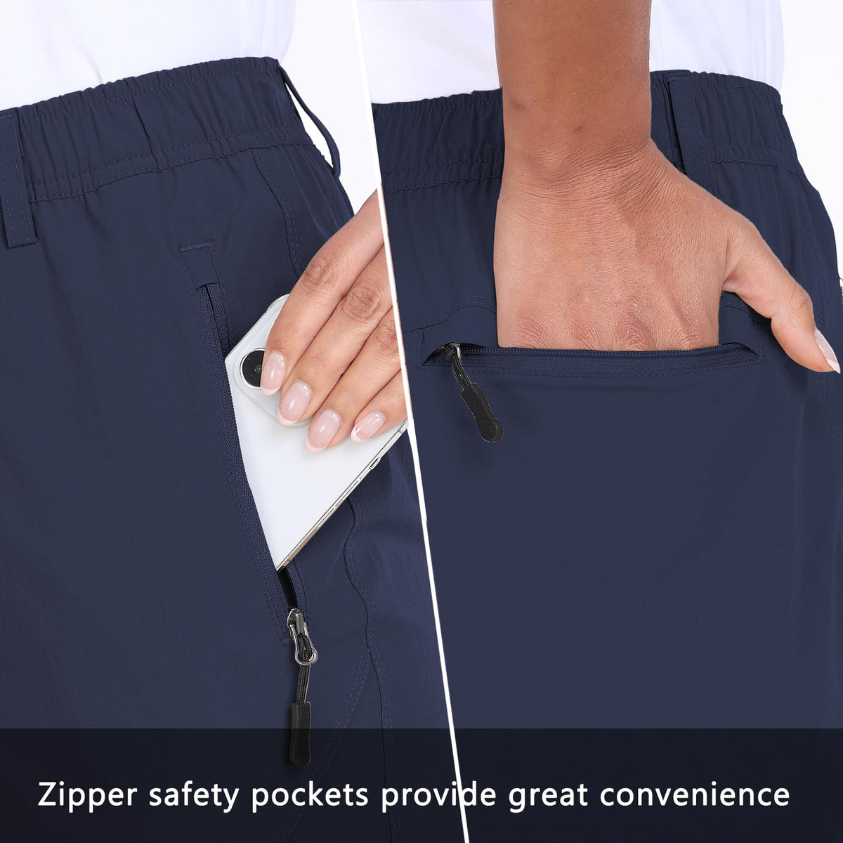 Zooxing dark blue pants showcased on plane use for travel comfort.