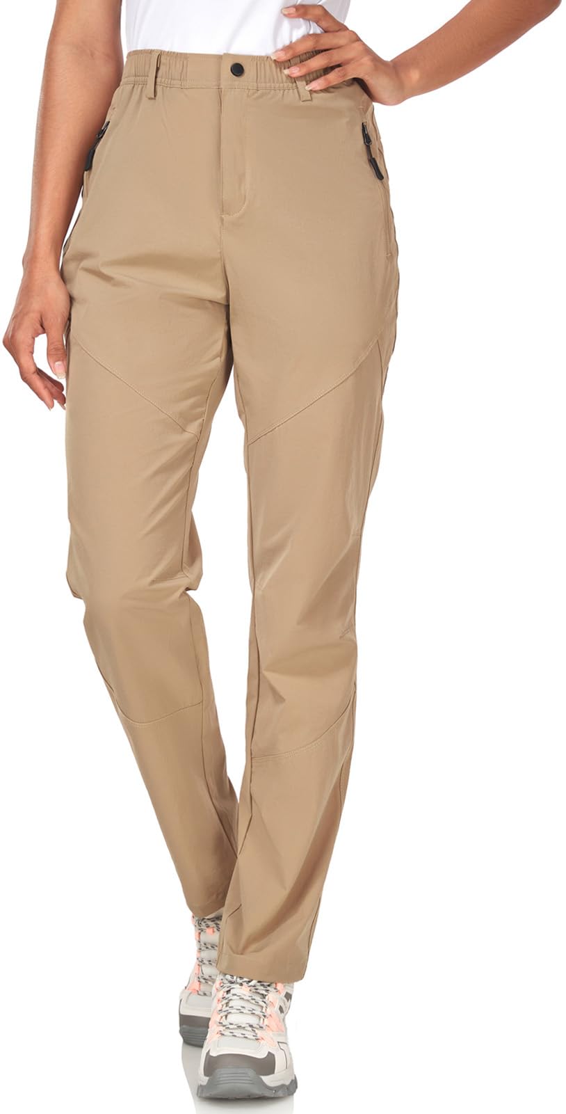 Zooxing women's golf pants with quick-dry travel performance for flights