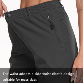 Zooxing Women’s Golf Pants three zip pockets for secure travel essentials.