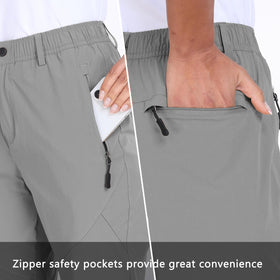 ZOOXING womens golf pants zipper pockets secure essentials during travel.
