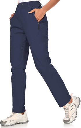 Zooxing women's golf pants with zipper pockets for secure carry.