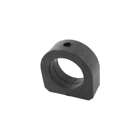 Wear-resistant rear bushing maintains alignment on varied terrain