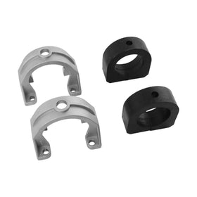 Zorqon rubber-metal bushing assembly with black mounts and silver caps