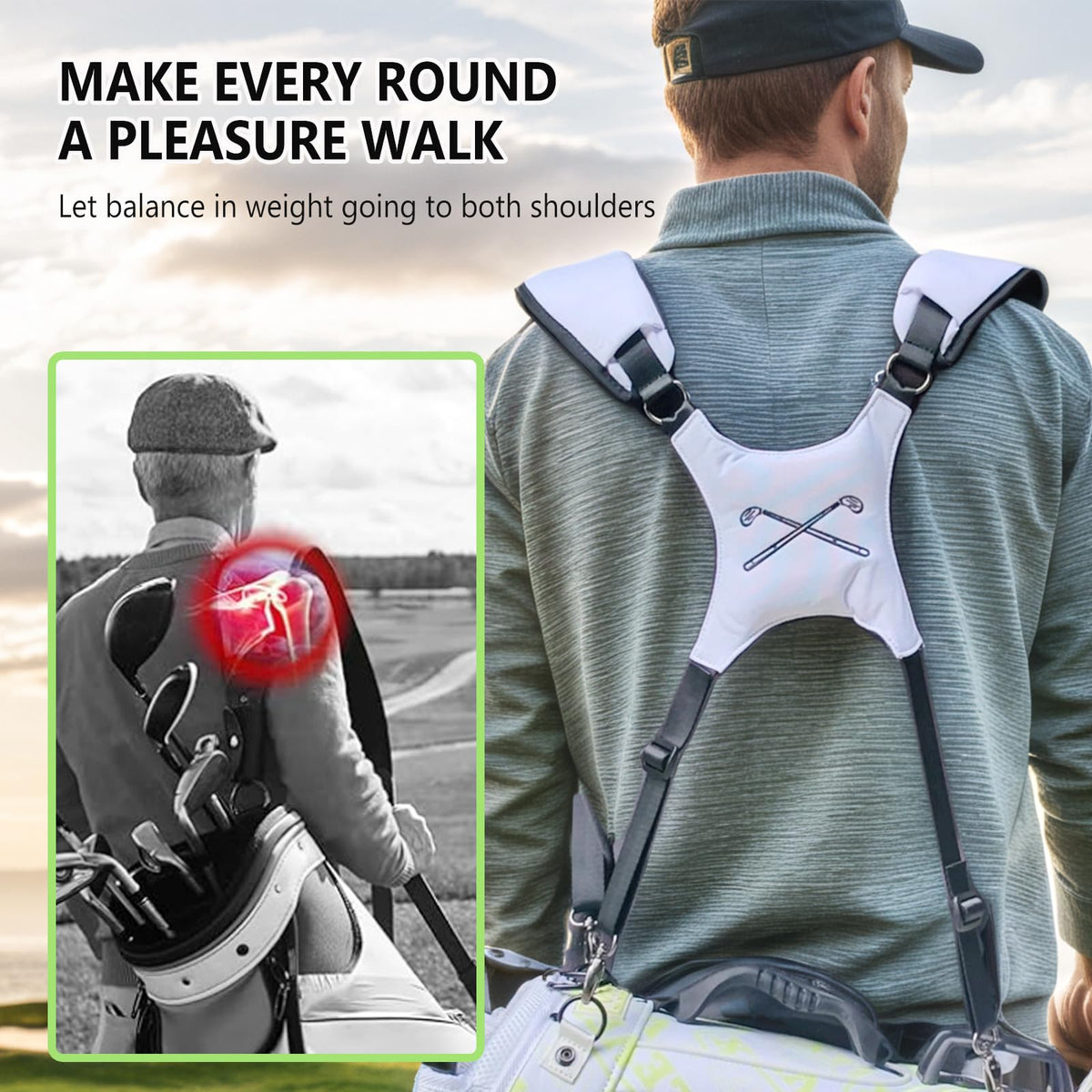 Zorslesy four-attachment-points design works with many bags.