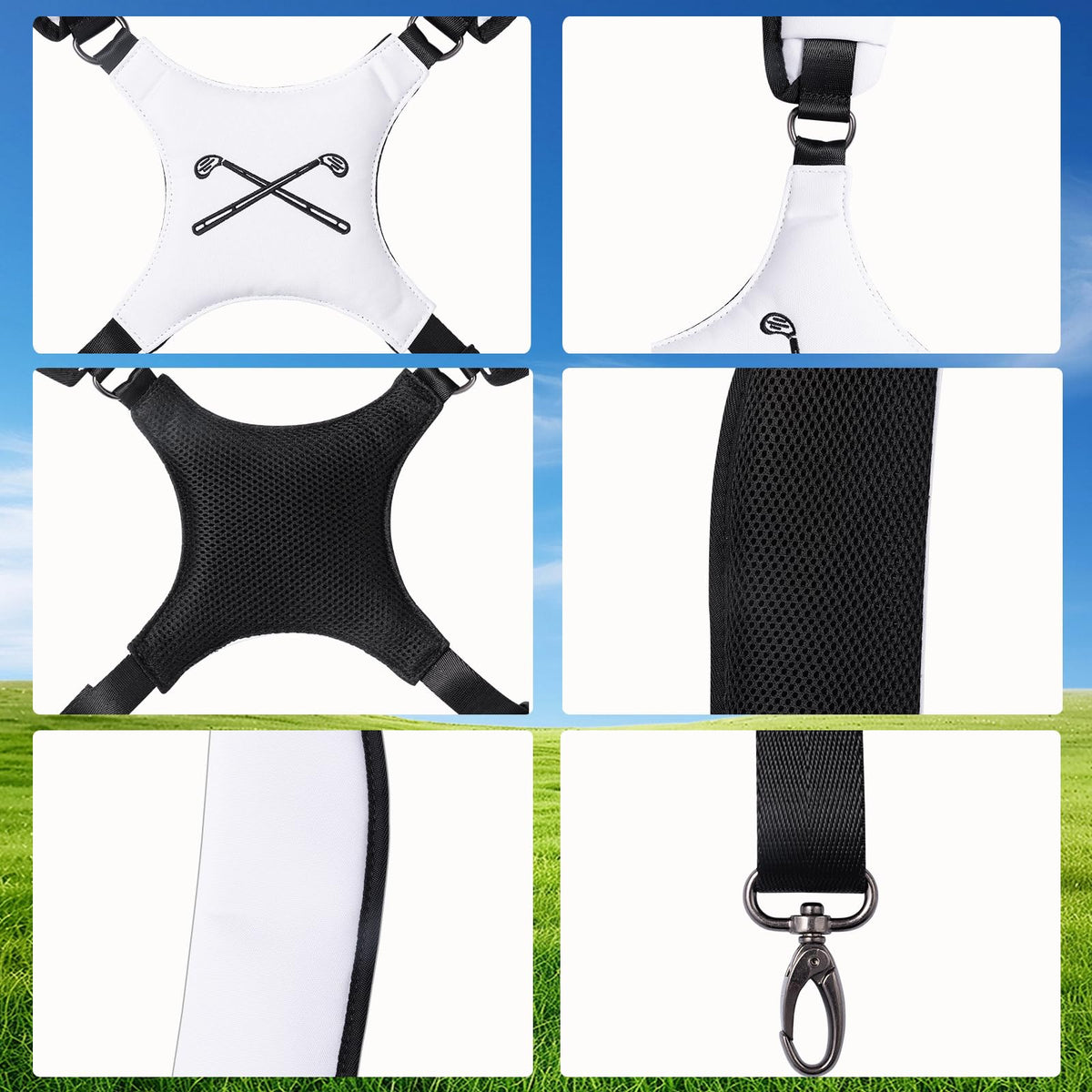 Zorslesy straps enable easy installation on buckle-style bags.
