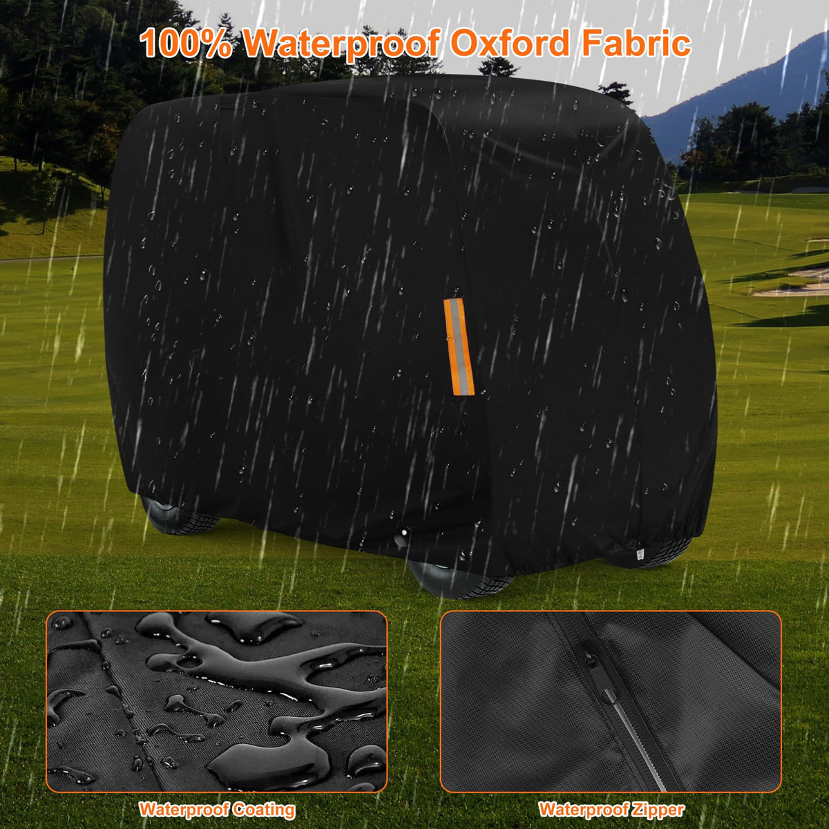 Universal fit by ZOTUEN covers EZGO, Yamaha, and Club Car carts.