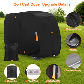 Velcro strap and buckle on ZOTUEN cover secure against wind.