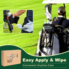 ZOXY sponge for gentle scrubbing on delicate club surfaces.