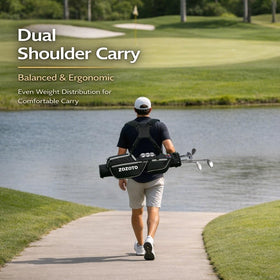 ZOZOTO bag with ball and tee holders for quick access