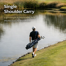 ZOZOTO Golf Stand Bag with ball and tee holders keeps essentials ready